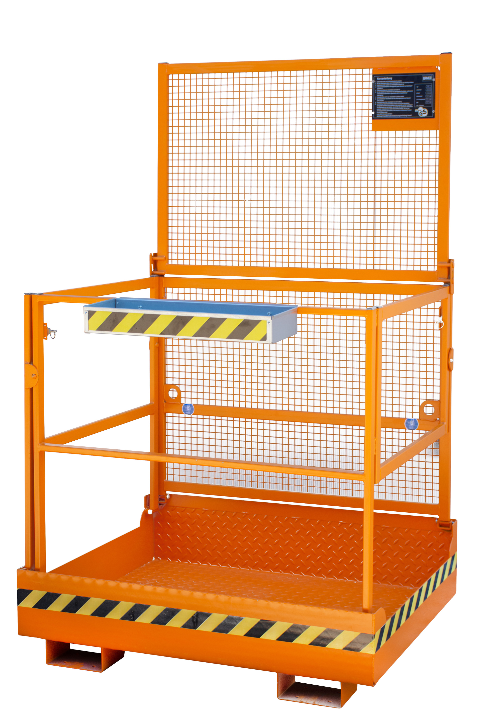 Arbeitsbühne Typ MB-F RAL 2000 Gelborange-Anbaugeräte für Ihren Stapler